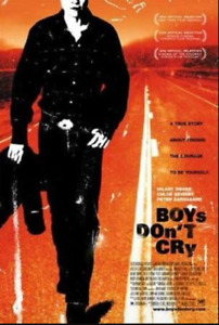 BOYS DON'T CRY- Original 27x40 D/S Movie Poster HILARY SWANK, Double Sided.
