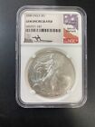 2008 SILVER EAGLE NGC GEM UNCIRCULATED - MERCANTI SIGNED - ASE - CERTIFIED - $1