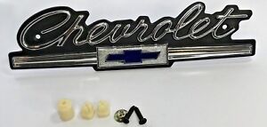 1966 Standard Grille Emblem Chevrolet Script Bowtie IMPALA Belair Biscayne (For: 1966 Chevrolet Impala)