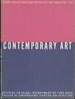 CONTEMPORARY ART: GOLDEN GATE EXPOSITION SAN FRANCISCO 1939 PAINTING SCULPTURE
