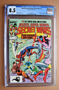 1984 Marvel Comics Secret Wars #3 1st Appearance Volcana /New Titania CGC 8.5 VF