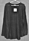 Women's Crew Neck Sweater - Cable Knit - Black Sparkle - 3X - $44 MSRP -NEW/TAG