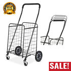 Adjustable Steel Rolling Laundry Basket Shopping Cart Heavy Duty Utility Cart US