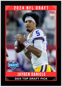 2023 Jayden Daniels Future Stars NFL Top Draft Picks Rookie Card #1  2024