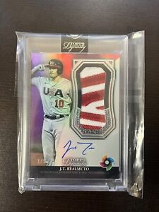 New Listing2022 Topps Dynasty JT Realmuto Auto Relic Sick Patch /5 On Card Game Used 🔥🔥