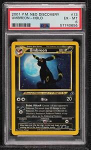 2001 Pokemon - Neo Discovery Unlimited Umbreon Holo #13 PSA 6 2f4