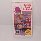 Barney Goes To School VHS Original 1989 Cast Very 1st Edition