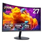 27 Inch Curved Monitor FHD 1080P 75Hz Gaming Monitors VA 27 inch Curved 75hz