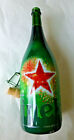 Heineken Large Empty Glass Bottle 1.5 L 1 Qt. 18 oz. Champagne Magnum With Cork