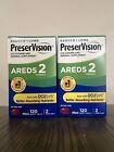 New Listing2 Pack - PreserVision AREDS 2 Formula Vitamin 120 Softgel/pack  Exp 07/2025