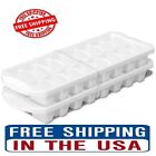 Sterilite Set of Two Stacking Ice Cube Trays - Plastic, White