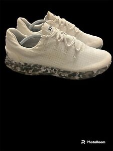 NOBULL Wild Granite White Knit Runner Shoes Mens Size 12  Workout Training