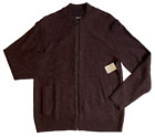 Commerce Stitch Fix Spike Bomber Full Zip Cardigan Sweater Aubergine Mens XL NWT