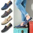 Men’s Loafers Moc Toe Slip-on Canvas Lightweight Casual Boat Shoes Sneakers US