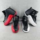 MEN'S 2 PAIRS - USED Black/White & NEW Black/Red Sneaker Shoes Size 12 & 13  B13