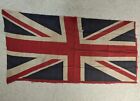 Vintage Fabric Linen Union Jack Flag 107x53cms