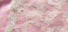 Vintage Lace TULLE  Embroidered French Trim Panels Tambour Shawl Sleeve