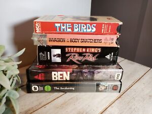 VHS Horror Movie Lot Birds Body Snatchers Ben Stephen King's Rose Red Awakening