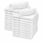 Wash cloth 100% Cotton 12x12 Baby Soft Fabric White Extra Absorbent pack of 24