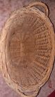 Vintage Wicker Small Oval Clothes Child Doll Laundry Basket with Handles 14x10x6