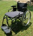 QUICKIE 2 WHEELCHAIR Lightweight Folding 18x18 extended seat pad SPOKES, BLACK
