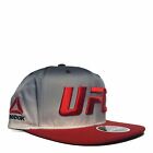 Mens Reebok UFC Sublimated Flat Brim Snapback Hat - Grey | Red