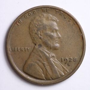 1928-S Lincoln Wheat Cent Penny Small S XF B100 ZZM