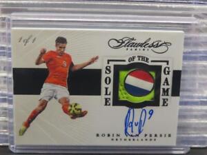 2016 Flawless Robin Van Persie Sole Of Game Black Shoe Patch Auto Autograph #1/1