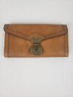 Fossil Live Long Vintage Tan Leather Wallet All in One Several Compartments