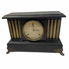 Stunning Sessions 8 Pillar Mantle Clock With Metal Claw Feet. Stops Running