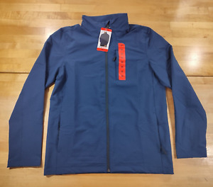 32 Degrees Men’s Full Zip Lined Spring/Fall  Jacket with Zip Pockets Blue Medium