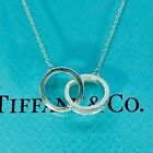TIFFANY&Co. 1837 Interlocking Circles Necklace Pendant Silver 925