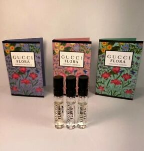 Gucci Flora Gorgeous Magnolia, Gardenia, Jasmine EDP Perfume Spray Samples New!