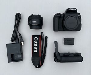 Canon 77D DSLR Camera with Canon EF 50mm 1.8 Lens
