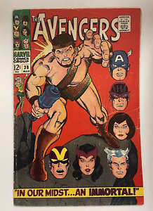 AVENGERS # 38 Marvel Comics 1967 1st Meeting of Hercules and The Avengers