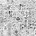 52 Sheets Tiny Small Temporary Tattoos for Kids Boys Girls, Tribal Animals Butte