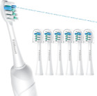 6 Pack Toothbrush Replacement Heads Compatible with Waterpik Sonic Fusion 2.0,