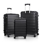 New ListingLuggage Set 3 Piece Expandable Lightweight Carry on Spinner Suitcase Set w/Wheel