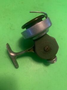 VINTAGE RECORD ANTIQUE SPINNING REEL SWISS MADE WITH METAL BODY HOUSING & ROTOR