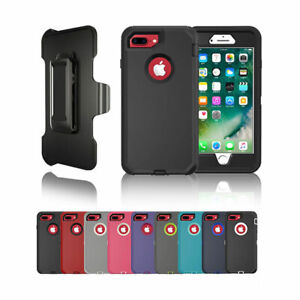 iPhone 6 Plus/7Plus/8Plus Heavy Duty Defender Rugged Case Bult-in Screen/Holster