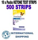 Abbott Freestyle Optium Ketone Strips 50x10 PACK=500 STRIPS EXP 03/25