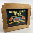 Vintage Sunny Slope Peach Crate  w/Original Labels Nice Old Collectible