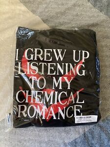 market mcr i grew up listening to my chemical romance xl hoodie new