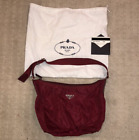 PRADA Vintage BR1094 Early 2000s Vela Sport Shoulder Bag Red Cerise