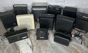 New ListingCB Radio Assorted External Speakers Lot Of 12