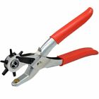 Leather Hole Punch Belt Puncher Tool Hole 6 Sizes Maker Revolving Pliers Heavy