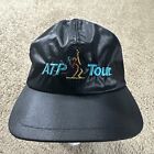 VTG Atp Tour Hat Cap Adult Black One Size Snapback Nylon Tennis 90s