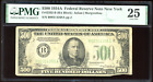 1934 $500 Federal Reserve Note Bill FRN FR-2202-B. Certified PMG 25 (Very Fine)
