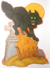 New ListingHalloween Black Cat Kirk Wall Hanging Vintage Spooky Cute Decor