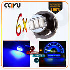 6X Blue T4/T4.2 Neo Wedge LED A/C Climate Heater Control Light 10MM Cluster Bulb